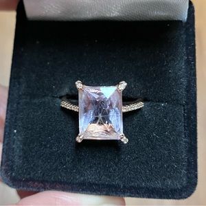 COPY - PRE-OWNED Kunzite or Morganite stone 14K rose gold.